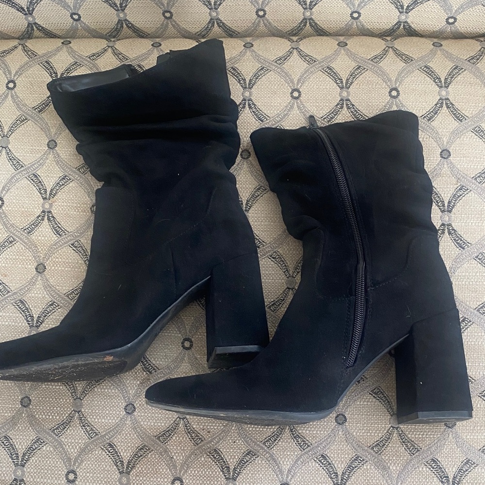 Rogue Black Heeled Boots for Women